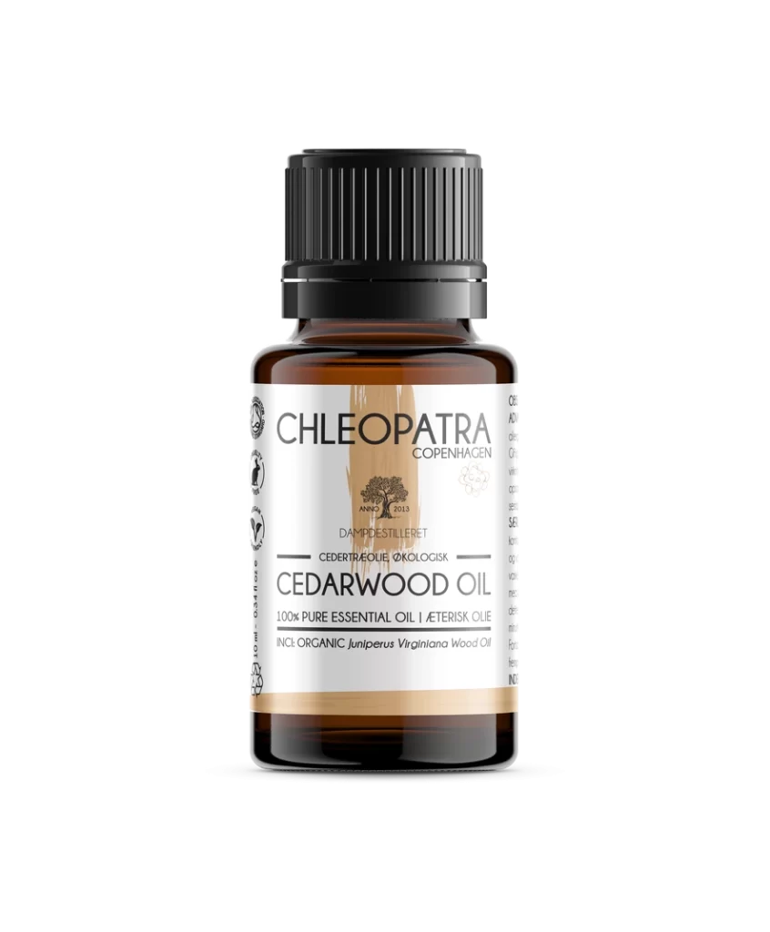 chleopatra cedarwood oil cedertræolie 10ml økologisk juniperus virginiana