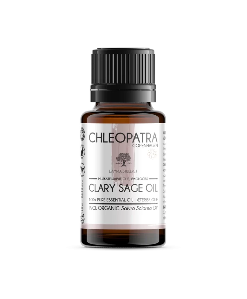 chleopatra clary sage oil muskatelsalvie olie 10ml økologisk salvie sclarea