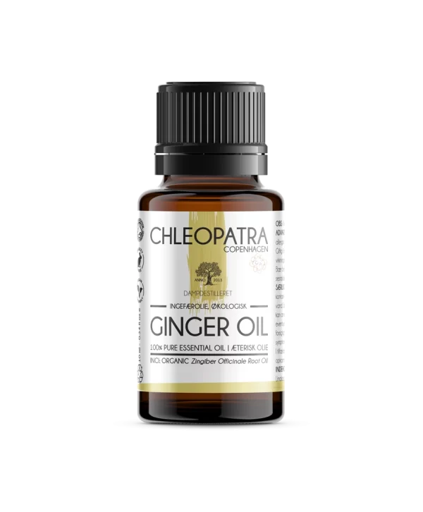 chleopatra ginger oil ingefærolie 10ml økologisk zingiber officinale