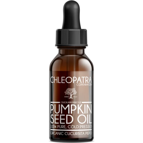 chleopatra græskarkerneolie 30ml, økologisk cucurbita pepo