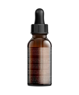 chleopatra granatæbleolie 30ml, økologisk punica granatum bagside