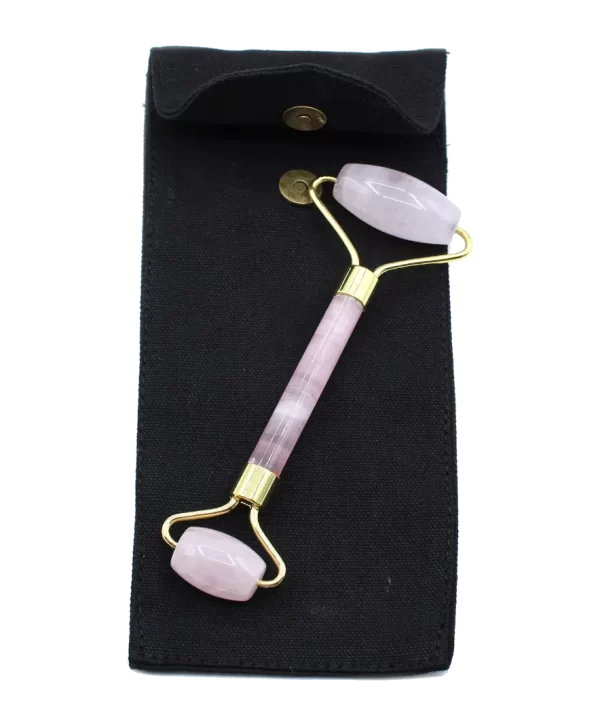 ansigtsrulle facial roller rose quartz ædelsten 2