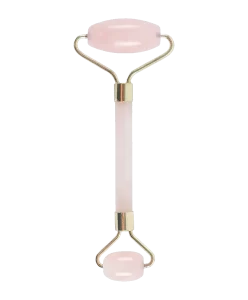 ansigtsrulle facial roller rose quartz ædelsten