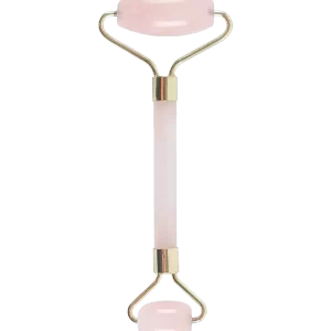 ansigtsrulle facial roller rose quartz ædelsten