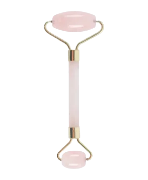 ansigtsrulle facial roller rose quartz ædelsten