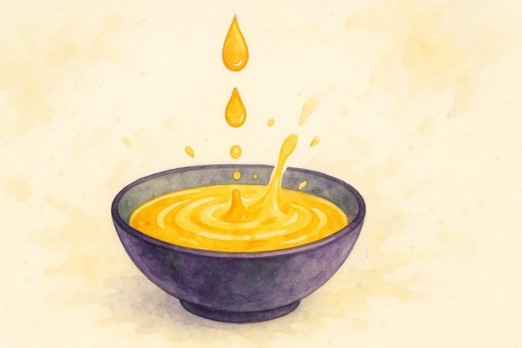 Fortynding af æteriske olier i baseolie