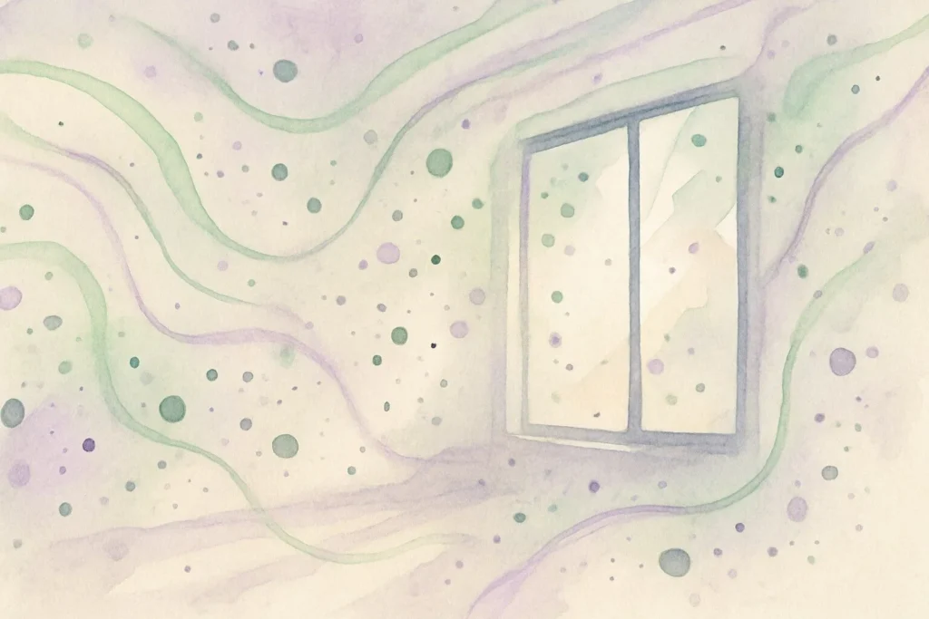 Hjem og atmosfære med frisk luftstrøm