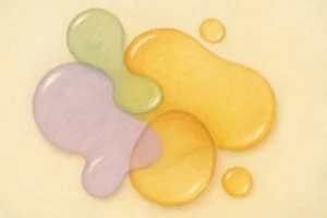 Oliedråber i blid harmoni