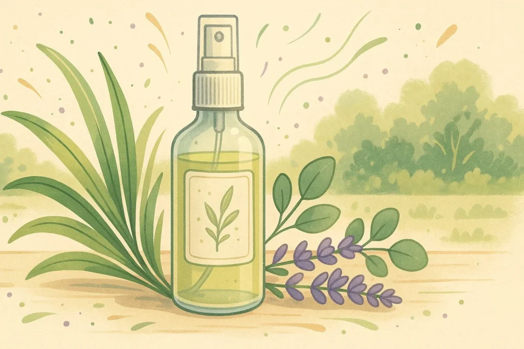 Flaske med naturlige remedier