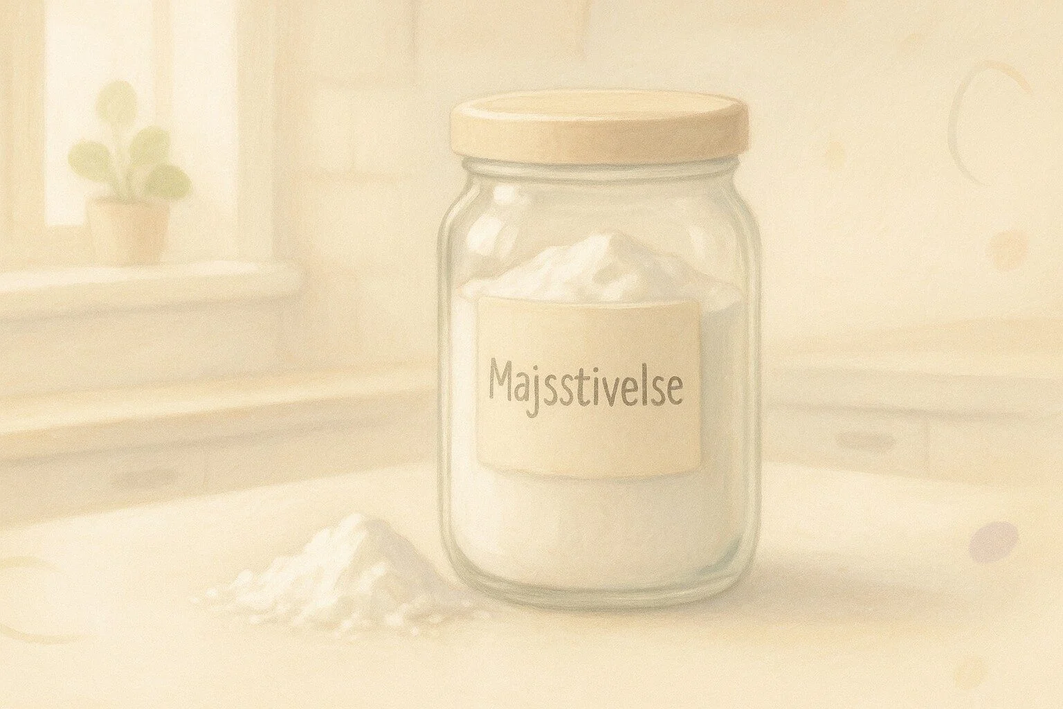 Hårkur med majsstivelse