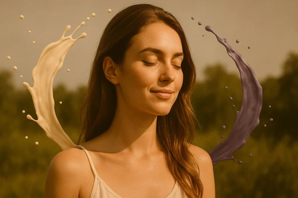 Naturlig kvinde i naturen neutral