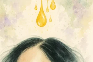 Naturlig olie til skadet hovedbund