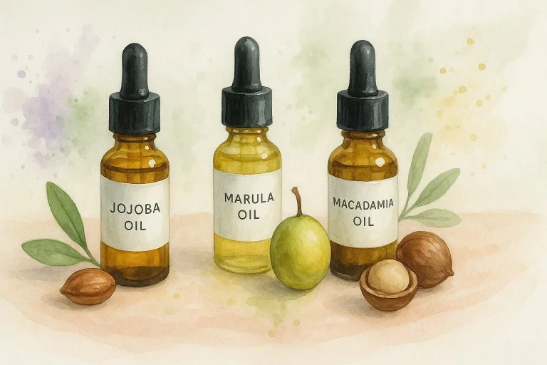 Jojobaolie, marulaolie og macadamiaolie