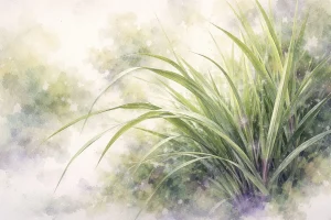 Frisk citrongræs i naturligt lys