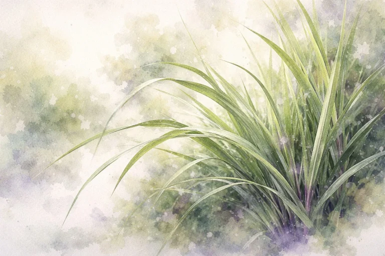 Frisk citrongræs i naturligt lys