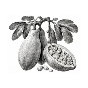 Baobabolie – botanisk illustration