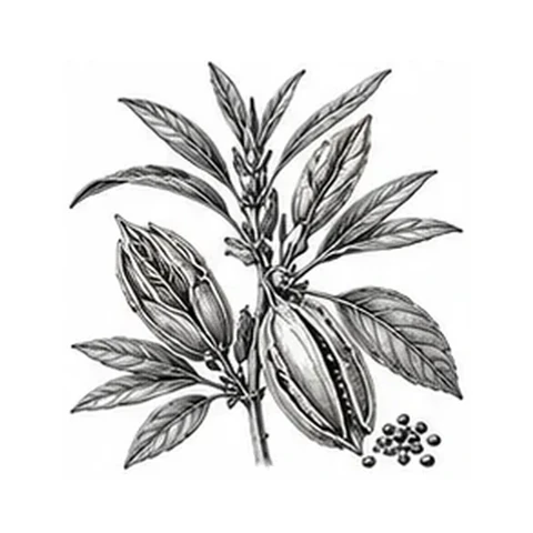Inka-inchi-olie – botanisk illustration